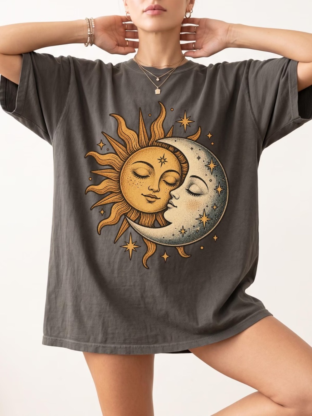 Comfort Colors Sun & Moon Graphic Tee - Peppe and Gold